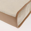 GUCCI GG Canvas Jackie Hand Bag Canvas Leather White Beige Auth ep11053-14