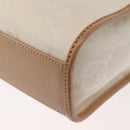 GUCCI GG Canvas Jackie Hand Bag Canvas Leather White Beige Auth ep11053-16