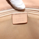 GUCCI GG Canvas Jackie Hand Bag Canvas Leather White Beige Auth ep11053-18