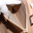 GUCCI GG Canvas Jackie Hand Bag Canvas Leather White Beige Auth ep11053-11