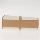 GUCCI GG Canvas Jackie Hand Bag Canvas Leather White Beige Auth ep11053-5