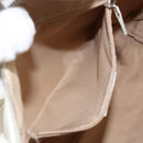 Christian Dior Trotter Canvas Shoulder Bag White Gold Auth ep11056-22