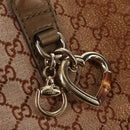 GUCCI GG Canvas Tote Bag Brown Gold Tone Auth ep11063-20