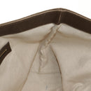 GUCCI GG Canvas Tote Bag Brown Gold Tone Auth ep11063-25