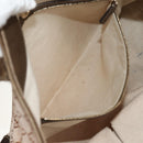 GUCCI GG Canvas Tote Bag Brown Gold Tone Auth ep11063-26