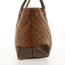 GUCCI GG Canvas Tote Bag Brown Gold Tone Auth ep11063-3