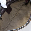 FENDI Zucca Canvas Mamma Baguette Shoulder Bag Black Brown Silver Auth ep11066-11