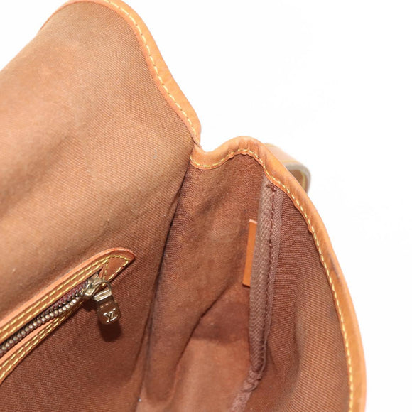 LOUIS VUITTON Monogram Gibeciere MM Shoulder Bag M42247 LV Auth ep11068