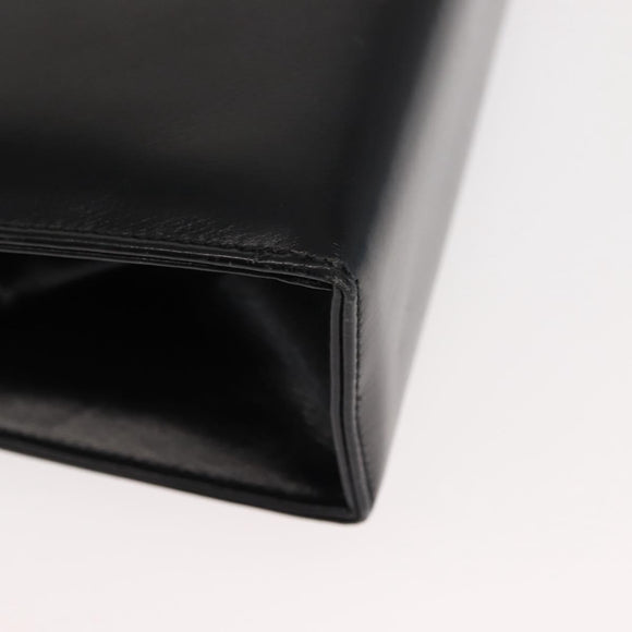 GUCCI Hand Bag Leather Black Auth ep11069