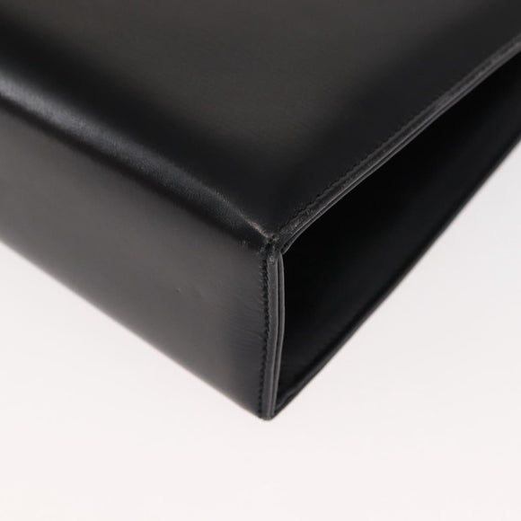 GUCCI Hand Bag Leather Black Auth ep11069