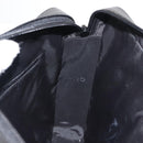 GUCCI Shoulder Bag Nylon Leather Black Auth ep11070-18