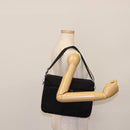 GUCCI Shoulder Bag Nylon Leather Black Auth ep11070-23