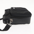 GUCCI Shoulder Bag Nylon Leather Black Auth ep11070-5