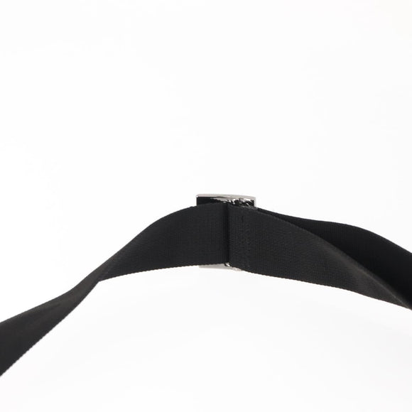 GUCCI Shoulder Bag Nylon Leather Black Auth ep11070