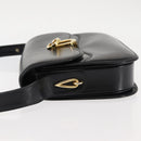GUCCI Shoulder Bag Leather Black Auth ep11071-4