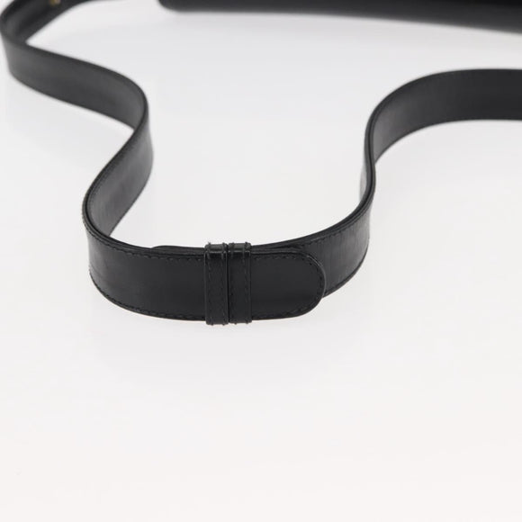 GUCCI Shoulder Bag Leather Black Auth ep11071