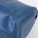 LOUIS VUITTON Epi Keepall 50 Boston Bag Blue M42965 LV Auth ep11073-14