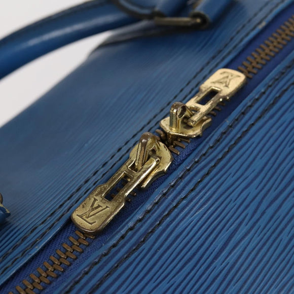 LOUIS VUITTON Epi Keepall 50 Boston Bag Blue M42965 LV Auth ep11073