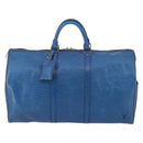 LOUIS VUITTON Epi Keepall 50 Boston Bag Blue M42965 LV Auth ep11073-13