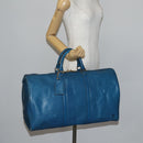 LOUIS VUITTON Epi Keepall 50 Boston Bag Blue M42965 LV Auth ep11073-22