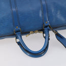 LOUIS VUITTON Epi Keepall 50 Boston Bag Blue M42965 LV Auth ep11073-7