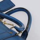 LOUIS VUITTON Epi Keepall 50 Boston Bag Blue M42965 LV Auth ep11073-8