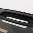 GUCCI Hand Bag Vinyl Black Clear Auth ep11074-6