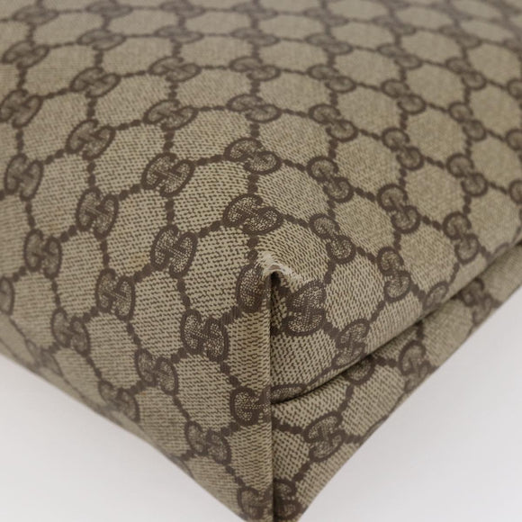 GUCCI GG Supreme Tote Bag PVC Beige Gold 002 39 6130 Auth ep11076