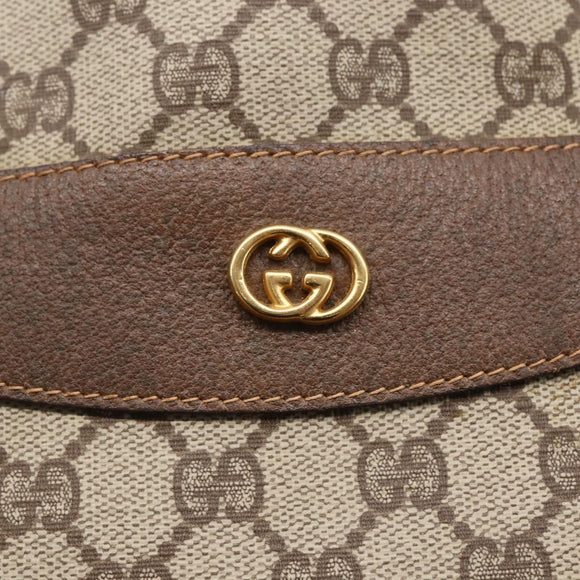 GUCCI GG Supreme Tote Bag PVC Beige Gold 002 39 6130 Auth ep11076