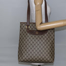 GUCCI GG Supreme Tote Bag PVC Beige Gold 002 39 6130 Auth ep11076-21
