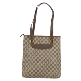 GUCCI GG Supreme Tote Bag PVC Beige Gold 002 39 6130 Auth ep11076 - 0