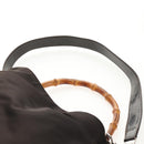 GUCCI Bamboo Hand Bag Nylon 2way Brown Auth ep11084-10