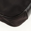 GUCCI Bamboo Hand Bag Nylon 2way Brown Auth ep11084-12