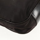 GUCCI Bamboo Hand Bag Nylon 2way Brown Auth ep11084-14