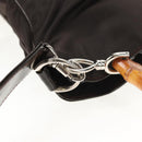 GUCCI Bamboo Hand Bag Nylon 2way Brown Auth ep11084-17