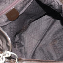 GUCCI Bamboo Hand Bag Nylon 2way Brown Auth ep11084-19