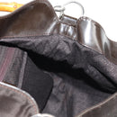 GUCCI Bamboo Hand Bag Nylon 2way Brown Auth ep11084-20