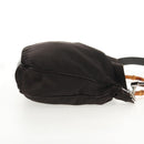 GUCCI Bamboo Hand Bag Nylon 2way Brown Auth ep11084-5
