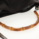 GUCCI Bamboo Hand Bag Nylon 2way Brown Auth ep11084-7