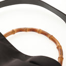 GUCCI Bamboo Hand Bag Nylon 2way Brown Auth ep11084-8