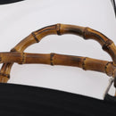 GUCCI Bamboo Hand Bag Nylon 2way Black Auth ep11085-15