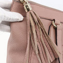 GUCCI Soho Tote Bag Leather Pink Auth ep11088-9