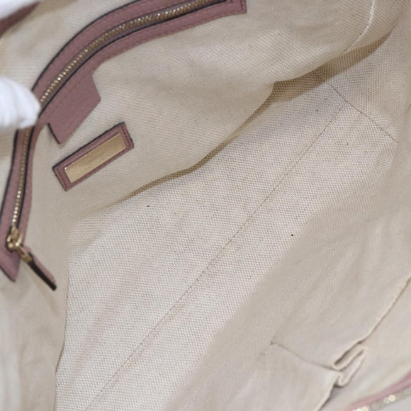 GUCCI Soho Tote Bag Leather Pink Auth ep11088