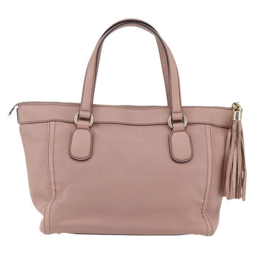 GUCCI Soho Tote Bag Leather Pink Auth ep11088 - 0