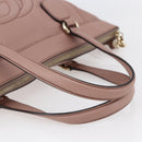 GUCCI Soho Tote Bag Leather Pink Auth ep11088-7