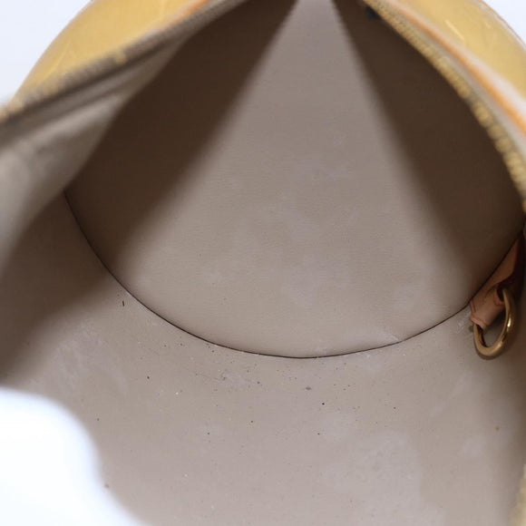 LOUIS VUITTON Monogram Vernis Bedford Hand Bag Beige M91006 LV Auth ep11091