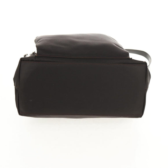 GUCCI Bamboo Hand Bag Nylon 2way Brown Auth ep11094