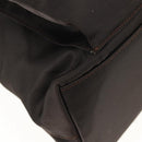 GUCCI Bamboo Hand Bag Nylon 2way Brown Auth ep11094-16