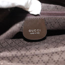 GUCCI Bamboo Hand Bag Nylon 2way Brown Auth ep11094-21