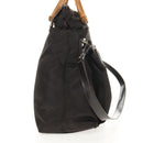 GUCCI Bamboo Hand Bag Nylon 2way Brown Auth ep11094-4